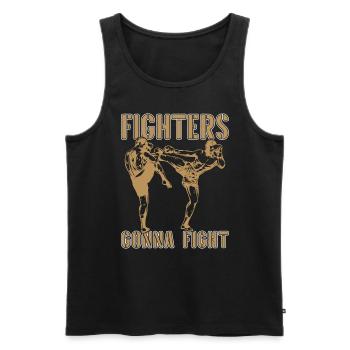 Muay Thai Fighters Gonna Fight Fighter Thai Boxing - Männer Premium Bio Tank Top - Schwarz - Vorne - Michal (187cm)
