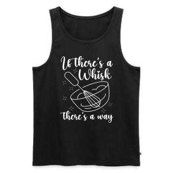 Baker If There's A Whisk Baking Bakery Chef Cake - Männer Premium Bio Tank Top - Schwarz - Vorne - Michal (187cm)