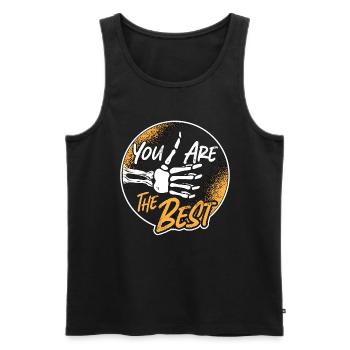 Radiologist Your Are The Best Radiology X-Ray Tech - Men's Premium Organic Tank Top - black - Front - Michal (187cm)