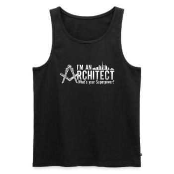 I'm An Architect Architects Job Architecture - Men's Premium Organic Tank Top - black - Front - AI Model Male 178 light (178cm)