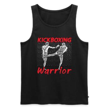 Kickboxing Warrior Kickboxer Fighter Boxing Sports - Männer Premium Bio Tank Top - Schwarz - Vorne - Michal (187cm)