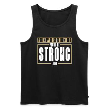 Kickboxing Vous pouvez être douloureux Kickboxer Combat de boxe - Débardeur bio Premium Homme - noir - Devant - Michal (187cm)