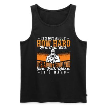 Jiu Jitsu It's Not About How Combat Fight Fighter - Männer Premium Bio Tank Top - Schwarz - Vorne - AI Model Male 178 light (178cm)