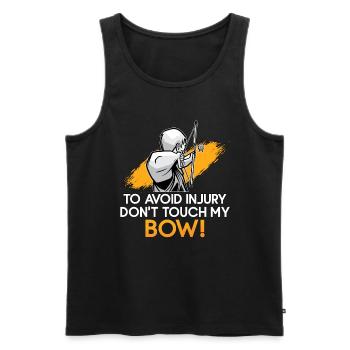 Archery To Avoid Injury Target Bow Shooting Archer - Men's Premium Organic Tank Top - black - Front - AI Model Male 178 light (178cm)