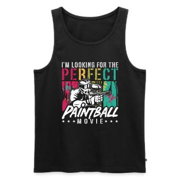Paintball I'm Looking For Airsoft Paintball Player - Men's Premium Organic Tank Top - black - Front - Michal (187cm)