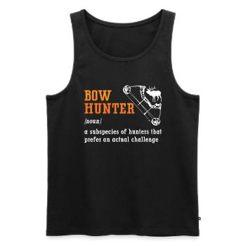 Bowhunting A Hunters That Target Longbow Bowhunter - Männer Premium Bio Tank Top - Schwarz - Vorne - AI Model Male 178 light (178cm)