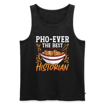 Historian Pho-Ever The Best Historical Historians - Men's Premium Organic Tank Top - black - Front - Michal (187cm)