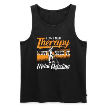 Metal Detecting I Don't Need Detecting Detectorist - Männer Premium Bio Tank Top - Schwarz - Vorne - Michal (187cm)