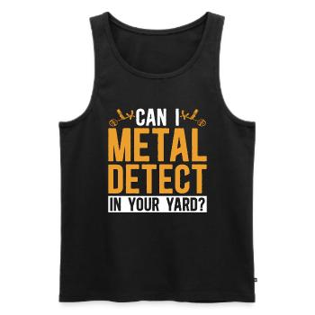 Metal Detecting Can I Metal Dig Hunter Detectorist - Männer Premium Bio Tank Top - Schwarz - Vorne - Michal (187cm)