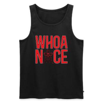 Cock Whoa Nice Chicken Farming Cock Lover - Men's Premium Organic Tank Top - black - Front - AI Model Male 178 light (178cm)