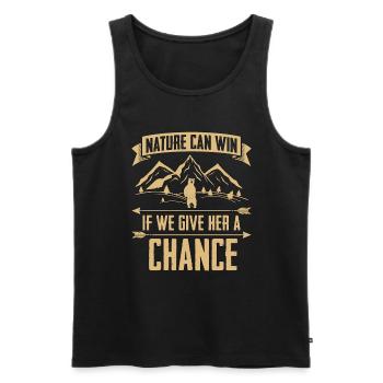 Animal Welfare Nature Can Win Foster Animal Worker - Männer Premium Bio Tank Top - Schwarz - Vorne - Michal (187cm)