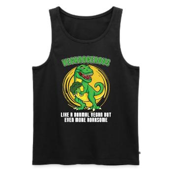 Veganism Veganocerous Like A Vegetable Vegan Lover - Männer Premium Bio Tank Top - Schwarz - Vorne - Michal (187cm)