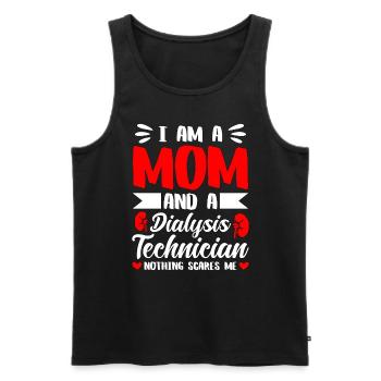 Dialysis Technician I'm A Mom And A Dialysis Nurse - Men's Premium Organic Tank Top - black - Front - Michal (187cm)