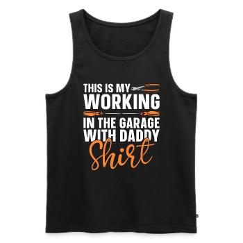 Electronics Repair This Is My Working Electrical - Men's Premium Organic Tank Top - black - Front - AI Model Male 178 light (178cm)