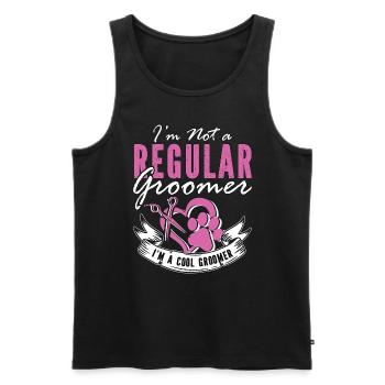 Toiletteur pour animaux de compagnie Je ne suis pas un toiletteur de salon d’animaux régulier - Débardeur bio Premium Homme - noir - Devant - Michal (187cm)