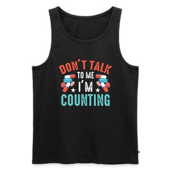 Pharmacy Technician Don't Talk To Me Prescription - Men's Premium Organic Tank Top - black - Front - Michal (187cm)