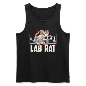 Technicien de laboratoire Laboratoire de science des rats Laboratoire clinique - Débardeur bio Premium Homme - noir - Devant - AI Model Male 178 light (178cm)