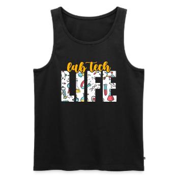 Lab Technician Lab Tech Life Laboratory Scientist - Männer Premium Bio Tank Top - Schwarz - Vorne - AI Model Male 178 light (178cm)