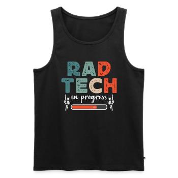 X-ray Tech Rad Tech In Radiology X-ray Technician - Men's Premium Organic Tank Top - black - Front - AI Model Male 178 light (178cm)