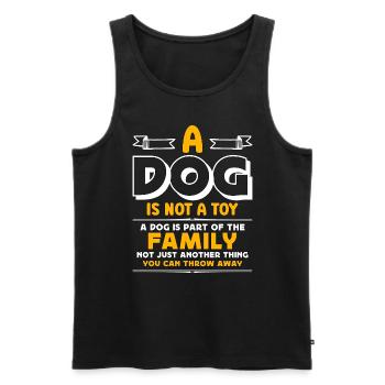 Abandoned Pets A Dog Is Not A Toy Homeless Animals - Men's Premium Organic Tank Top - black - Front - Michal (187cm)