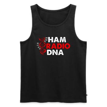 Ham Radio DNA Frequency Channel Ham Radio Operator - Männer Premium Bio Tank Top - Schwarz - Vorne - AI Model Male 178 light (178cm)
