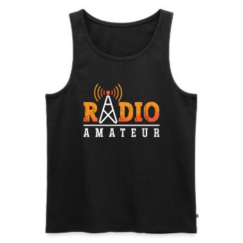 Ham Radio Amateur Loves Antenna Ham Radio Operator - Männer Premium Bio Tank Top - Schwarz - Vorne - Michal (187cm)