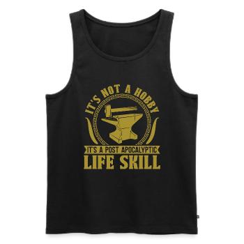 Forging It's Not A Hobby It's A Forger Blacksmiths - Männer Premium Bio Tank Top - Schwarz - Vorne - Michal (187cm)