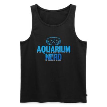 Marine Biology Aquarium Nerd Underwater Science - Men's Premium Organic Tank Top - black - Front - Michal (187cm)