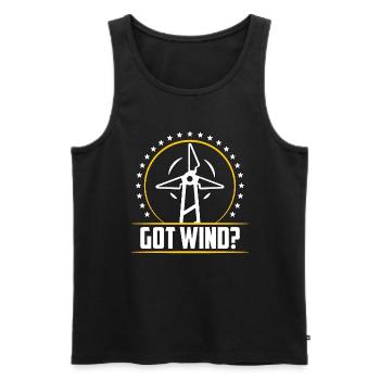 Wind Turbine Tech Got Wind Green Energy Windmill - Männer Premium Bio Tank Top - Schwarz - Vorne - Michal (187cm)