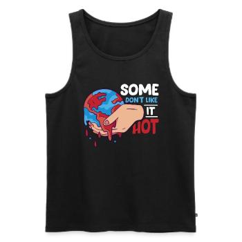 Global Warming Some Don't Like It Hot Environment - Männer Premium Bio Tank Top - Schwarz - Vorne - AI Model Male 178 light (178cm)