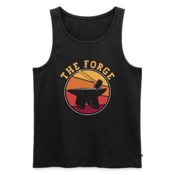 Farrier The Forge Retro Horses Metalwork Farriers - Männer Premium Bio Tank Top - Schwarz - Vorne - Michal (187cm)