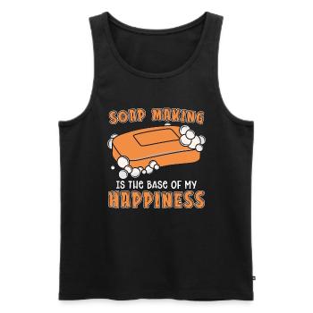 Soap Making Is The Base Saponification Soap Maker - Männer Premium Bio Tank Top - Schwarz - Vorne - Michal (187cm)