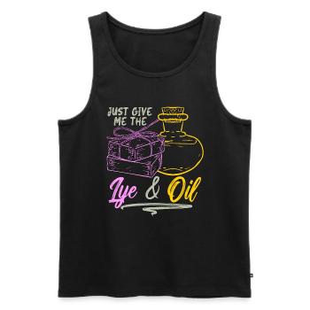 Soapmaking Just Give Me The Handicrafts Soap Maker - Men's Premium Organic Tank Top - black - Front - Michal (187cm)