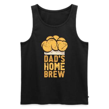 Beer Brewing Dad's Home Brew Brewing Beer Brewer - Men's Premium Organic Tank Top - black - Front - AI Model Male 178 light (178cm)