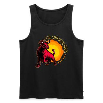 Bullfighting The Sun Also Rises Rodeo Bullfighter - Men's Premium Organic Tank Top - black - Front - Michal (187cm)