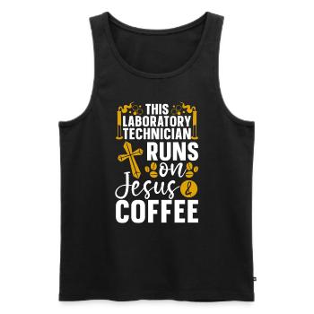 Laboratory Laboratory Technician Science Chemistry Gift - Men's Premium Organic Tank Top - black - Front - Michal (187cm)