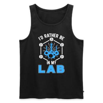 Laboratory Laboratory Technician Science Chemistry Gift - Men's Premium Organic Tank Top - black - Front - Michal (187cm)