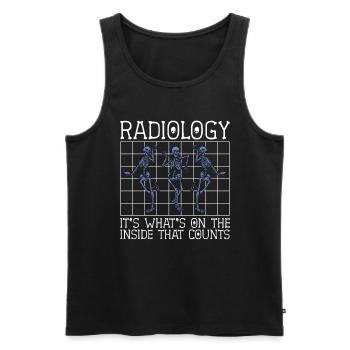 X-ray Technician X-ray Radiology Doctor Gift - Men's Premium Organic Tank Top - black - Front - AI Model Male 178 light (178cm)