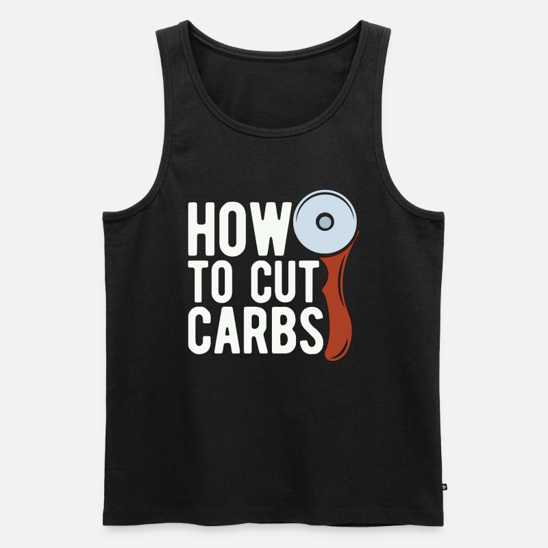 Low Carb Diet How To Cut Zero Carbs Low Carb Lover - Männer Premium Bio Tank Top - Schwarz