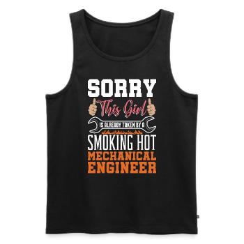 Mechanical Engineering Sorry This Girl Is Mechanic - Men's Premium Organic Tank Top - black - Front - Michal (187cm)