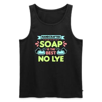 Soapmaking Handcrafted Soap Is Soapers Soap Maker - Männer Premium Bio Tank Top - Schwarz - Vorne - Michal (187cm)