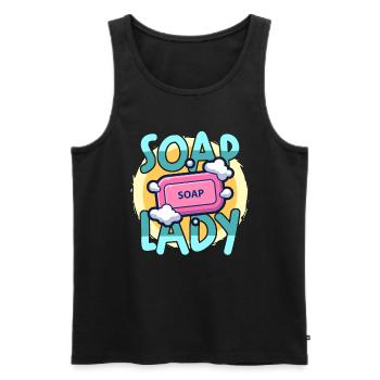 Soapmaking Soap Lady Handicrafts Saponifications - Men's Premium Organic Tank Top - black - Front - Michal (187cm)