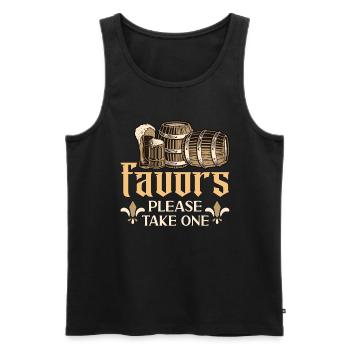 Beer Brewing Favors Please Take One Home Brewer - Men's Premium Organic Tank Top - black - Front - Michal (187cm)