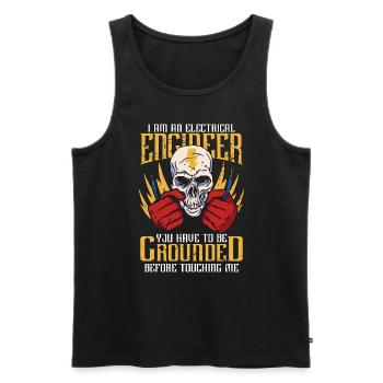 I Am An Electrical Engineer You Have Electrician - Männer Premium Bio Tank Top - Schwarz - Vorne - AI Model Male 178 light (178cm)