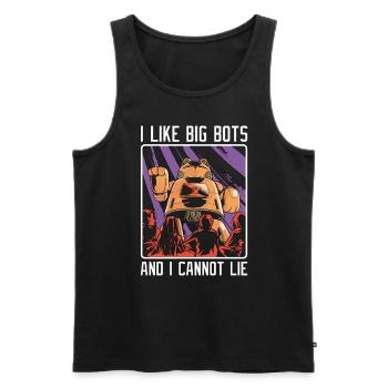 Robotics I Like Big Bots Cyborg Robotics Engineer - Men's Premium Organic Tank Top - black - Front - Michal (187cm)