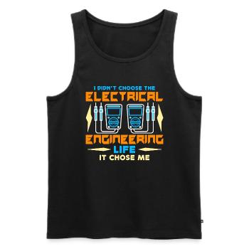 Electrical Engineering I Didn't Choose The Lineman - Männer Premium Bio Tank Top - Schwarz - Vorne - AI Model Male 178 light (178cm)