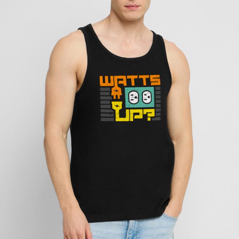 Electrical Engineering Watts Up Lineman Engineer Men's Premium Organic Tank Top