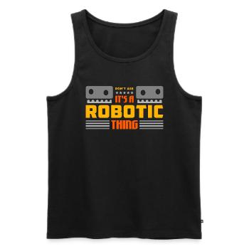 Robotics It's Robotic Thing Automation Engineering - Männer Premium Bio Tank Top - Schwarz - Vorne - AI Model Male 178 light (178cm)