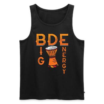 Djembe Big Djembe Energy Musical Instrument Drums - Men's Premium Organic Tank Top - black - Front - AI Model Male 178 light (178cm)