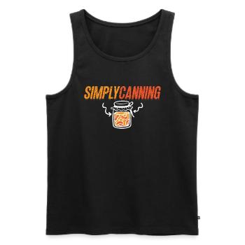 Canning Simply Canning Jam Maker Preserving Canner - Männer Premium Bio Tank Top - Schwarz - Vorne - Michal (187cm)
